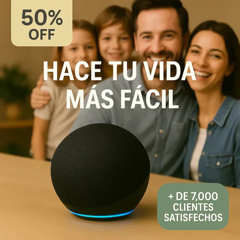 PARLANTE INTELIGENTE ALEXA – MÚSICA, CONTROL Y COMODIDAD SIN ESFUERZO + REGALO SORPRESA