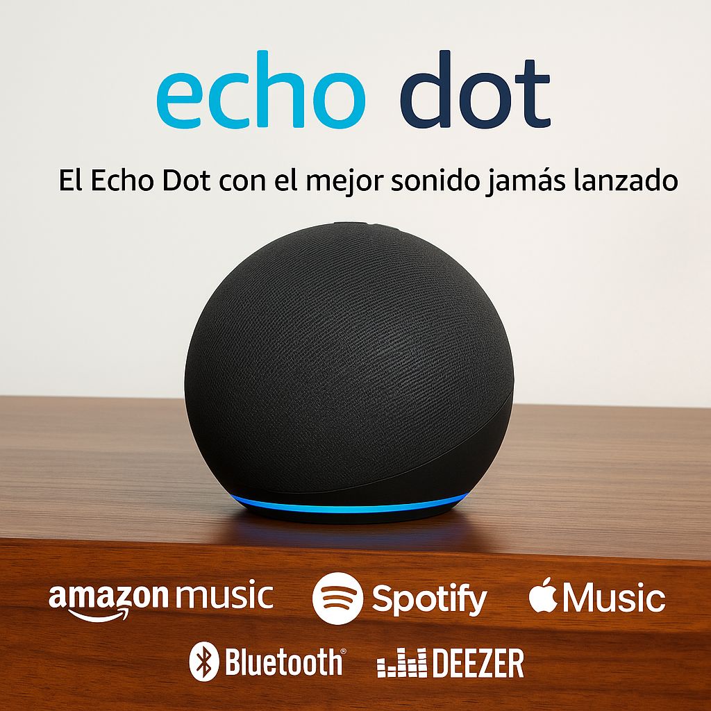PARLANTE INTELIGENTE ALEXA – MÚSICA, CONTROL Y COMODIDAD SIN ESFUERZO + REGALO SORPRESA