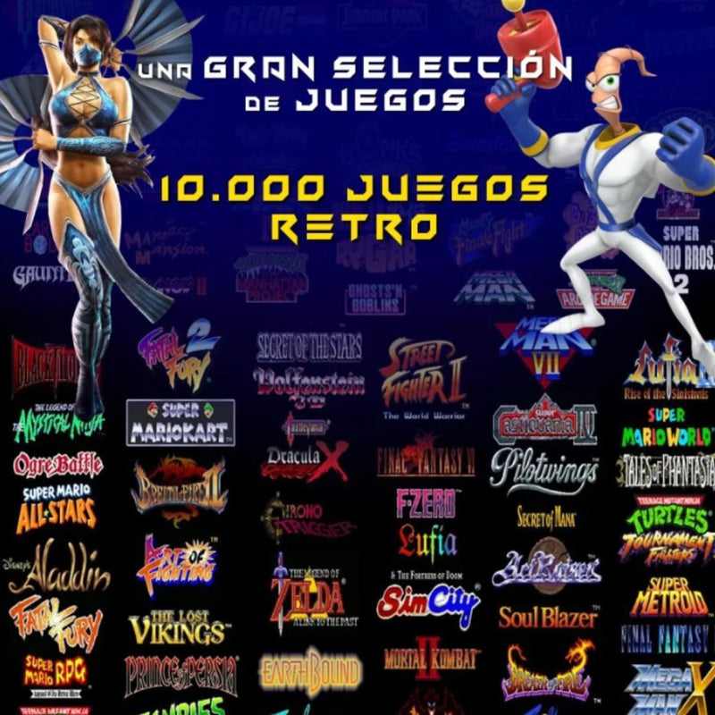 Consola Retro M8 Pro™ – con 10,000 Juegos Clásicos + Regalo Sorpresa 🎮🕹️