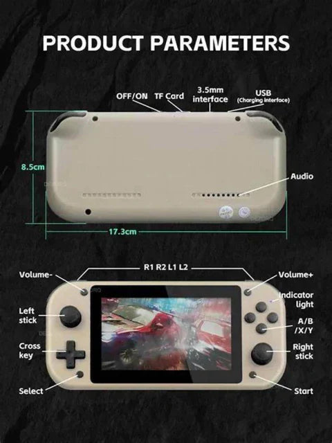 🕹️ Consola Retro Portátil M17:La máquina del tiempo con cientos de juegos clásicos en la palma de tu mano